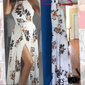 Floral maxi dress XS